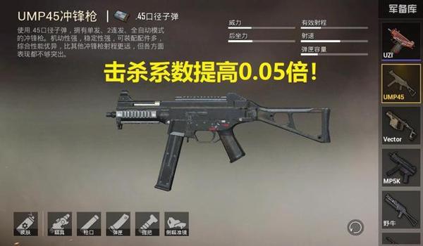 和平精英最新辅助推荐枪械